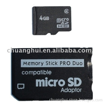 Micro SD Card with Pro Duo Adapter
